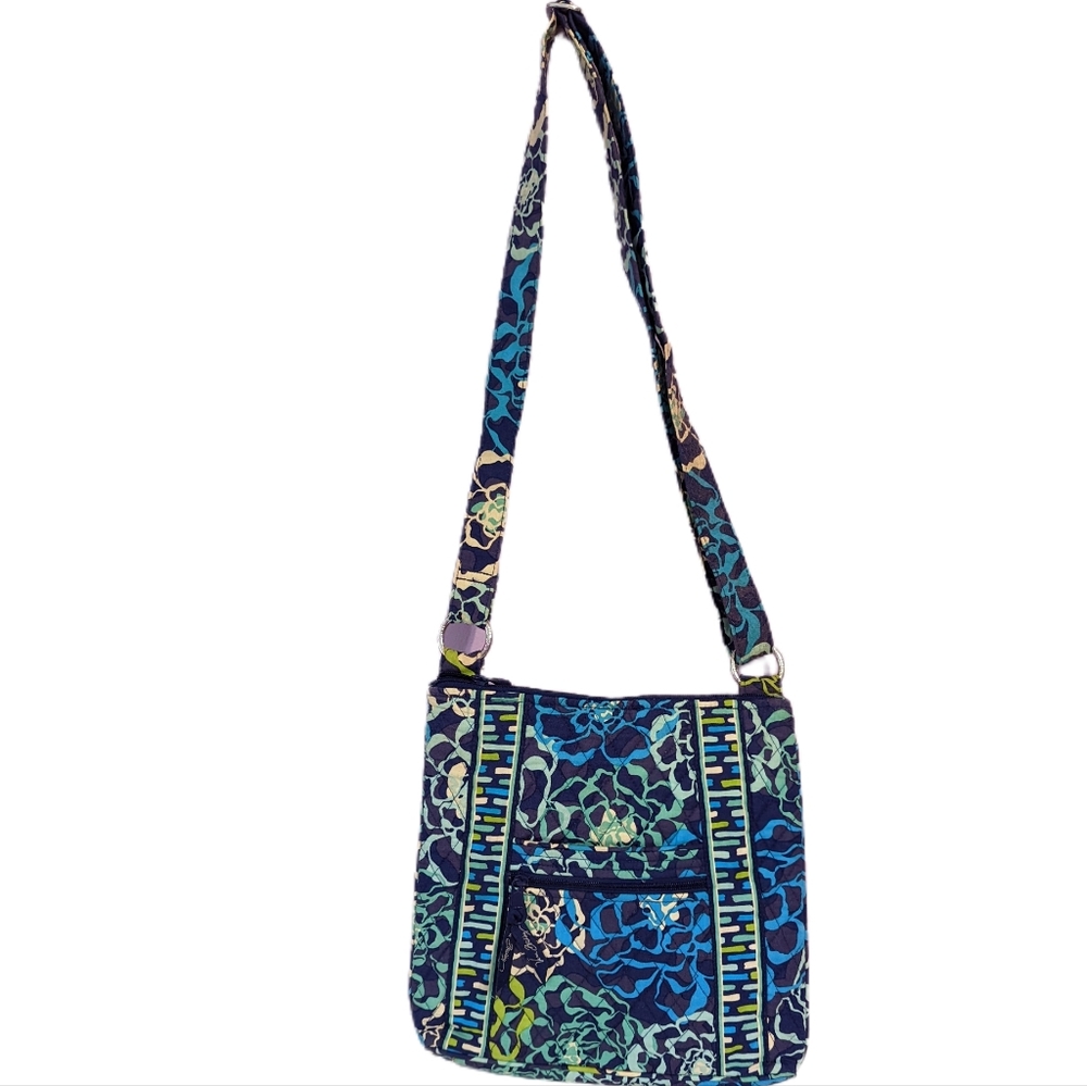 Vera Bradley Vibrant Blue and Green Shoulder Bag